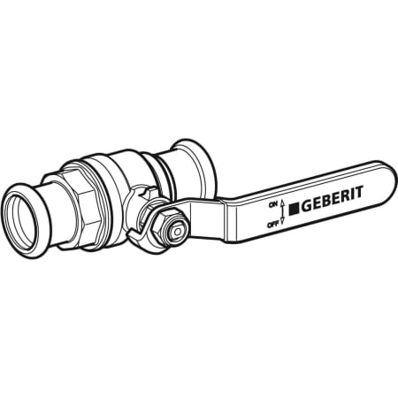 94922 Шаровой кран Geberit Mapress, NPW, с рукояткой Geberit  - Вид №1