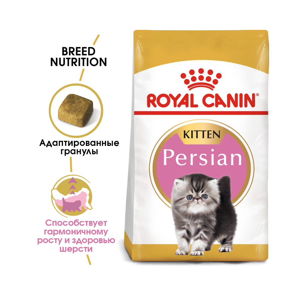 Т00021222 Корм для котят Persian 32 Kitten для Персидской породы, с 4 до 12 месяцев сух. 400г ROYAL CANIN  - Вид №1