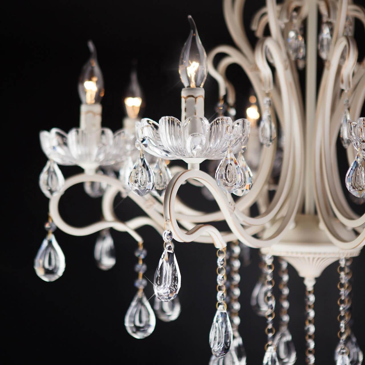 Подвесная люстра Eurosvet 12205/8 белый Strotskis EUROSVET ДИЗАЙНЕРСКИЕ 00-3888549 Белый  - Вид №1