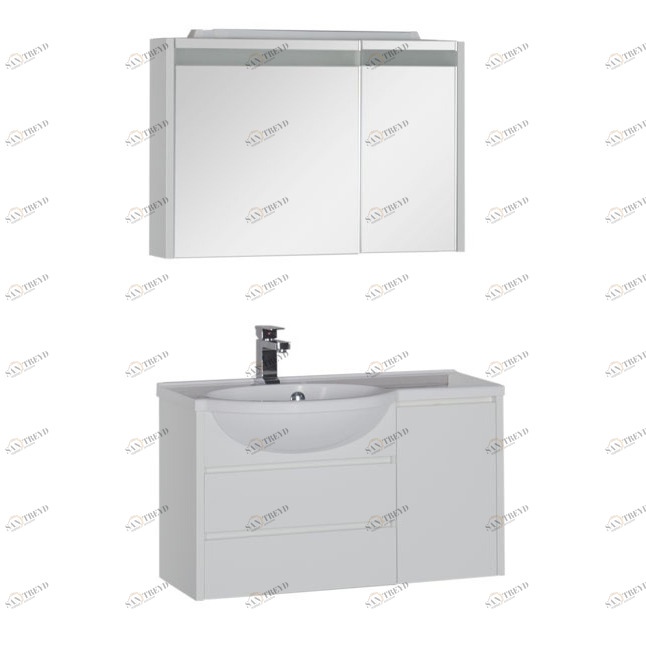 Комплект мебели Aquanet Лайн 90 L белый 00164955