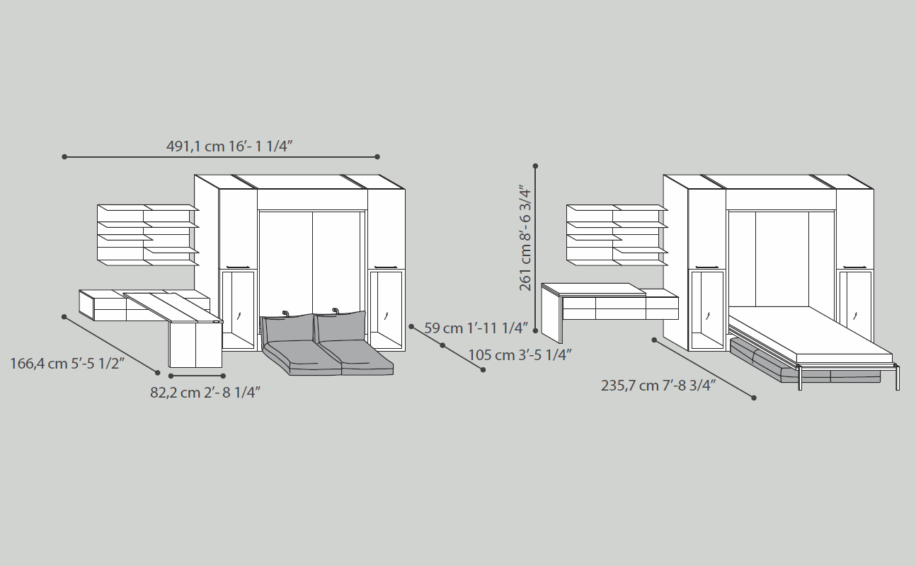 Композиция из модулей  TUMIDEI 252  - Вид №2