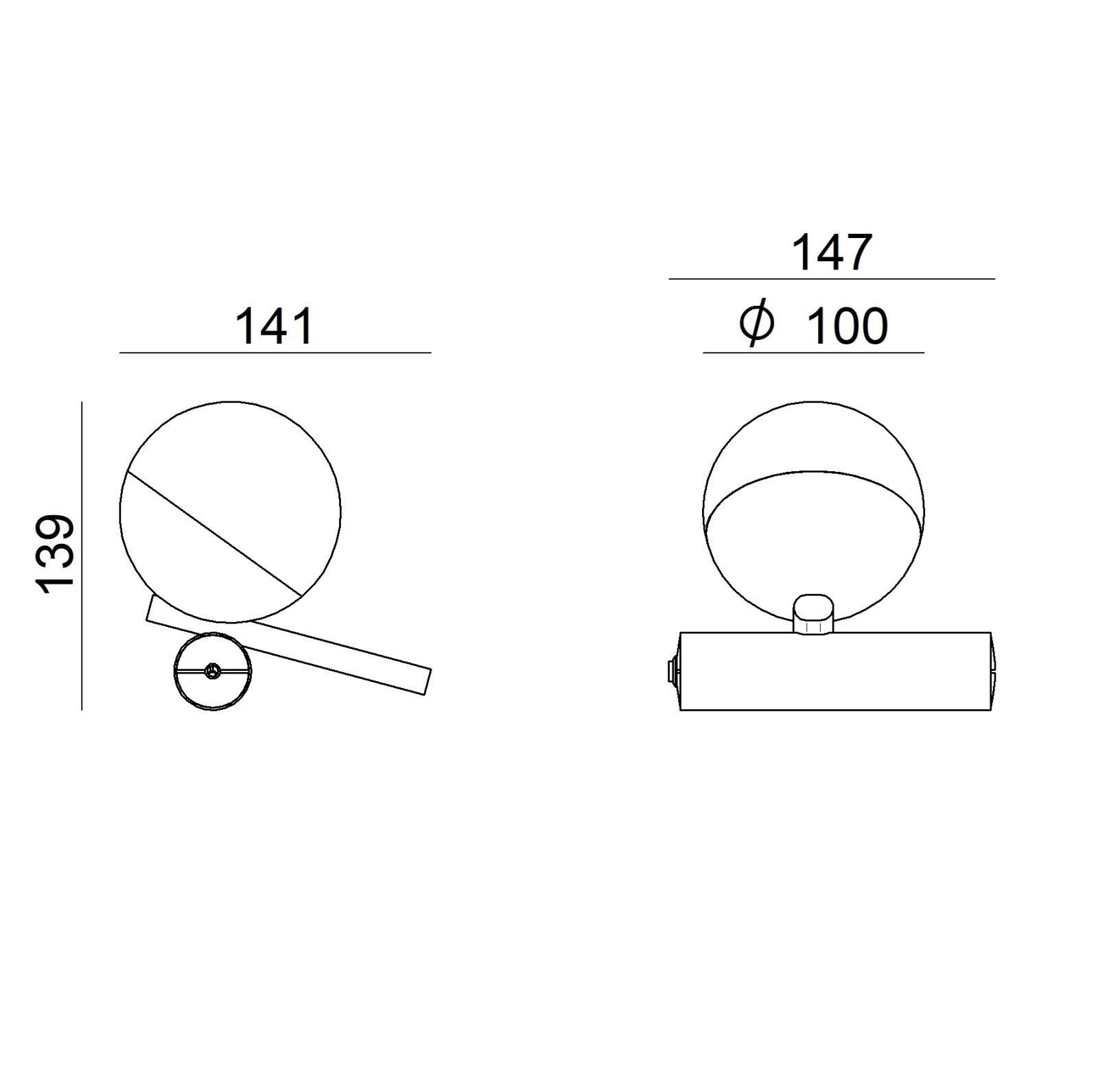 Алюминиевая и стеклянная светодиодная настольная лампа Linea Light Group Симфония ARCH-00130248 - Вид №1