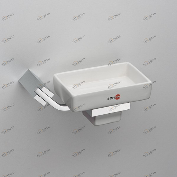 Мыльница керамика к стене квадратная Schein (Германия) WATTEAU 122СS-R sun-id-561666