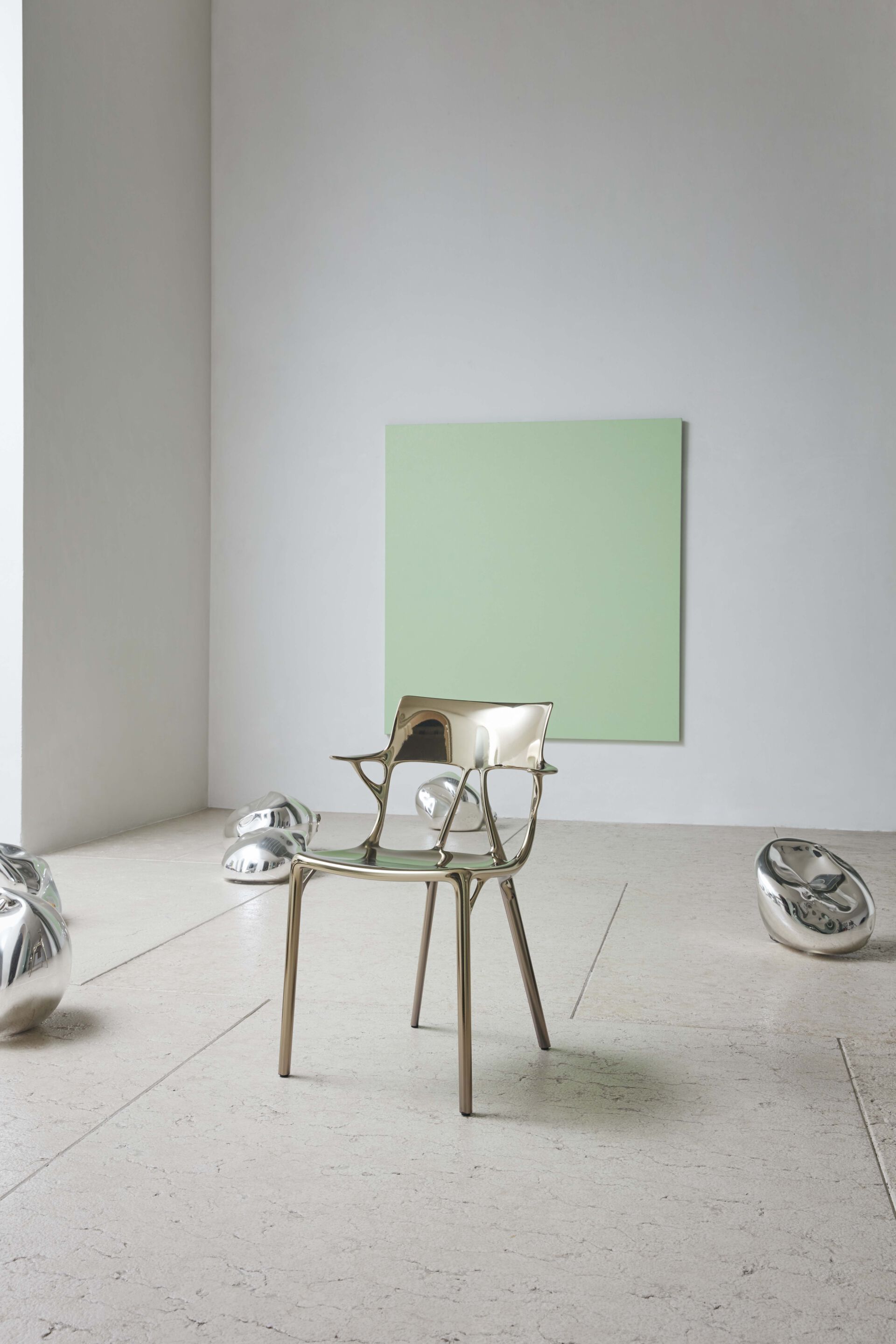 Стул из переработанного инженерного пластика с подлокотниками Kartell A. I ARCH-00030054 - Вид №20