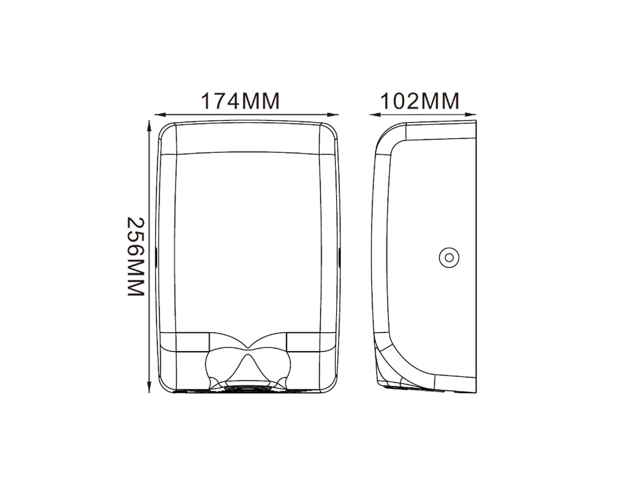 EIM110 Сушилка для рук JET SLIM, матовая сталь Merida  - Вид №1