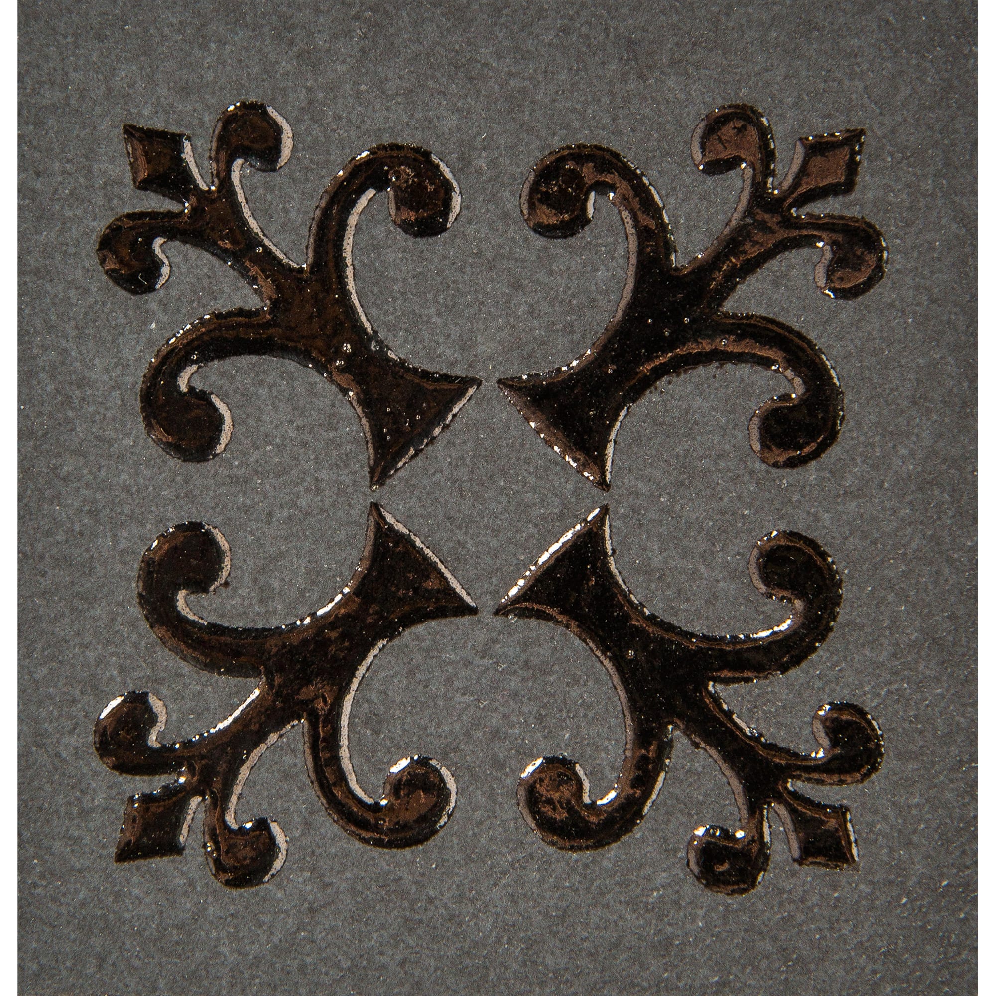 15624511 Вставка «» 6х6 см цвет черный Тулуза Santreyd