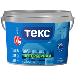 Краска интерьерная Текс Профи белая база А 1.8 л 89344673 STLM-2112422