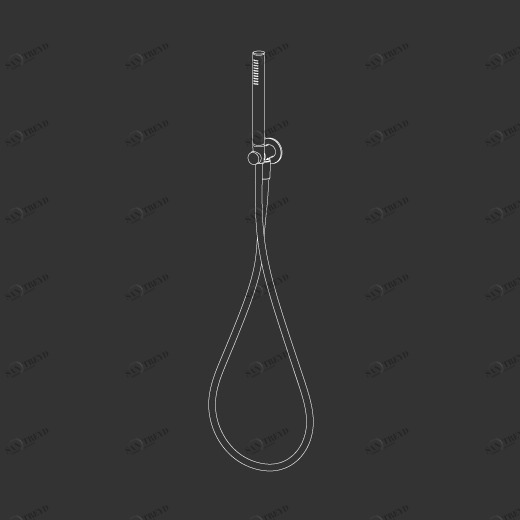 Ручной душ с кронштейном и подключение воды  FRE203 CEADESIGN 