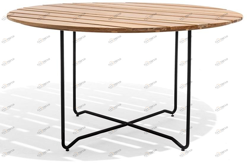 Skargaarden Садовый стол из стали и дерева Grinda Grt140d-t