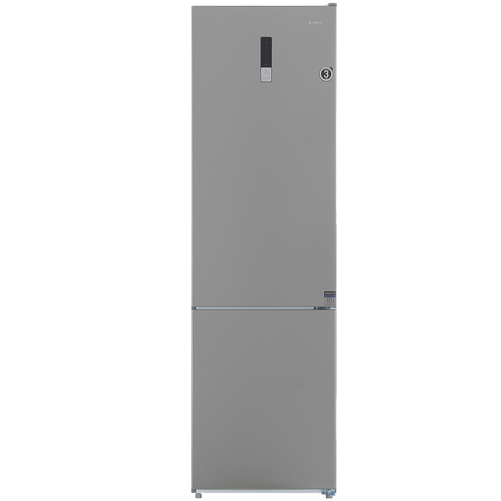 9049275 Холодильник с морозильником   DEXP B4-39AMA серебристый STDN-0126894 - Вид №2