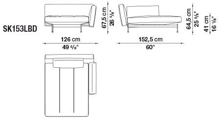 B&B Italia 4-х местный кожаный диван Saké sun-id-1457556 - Вид №7