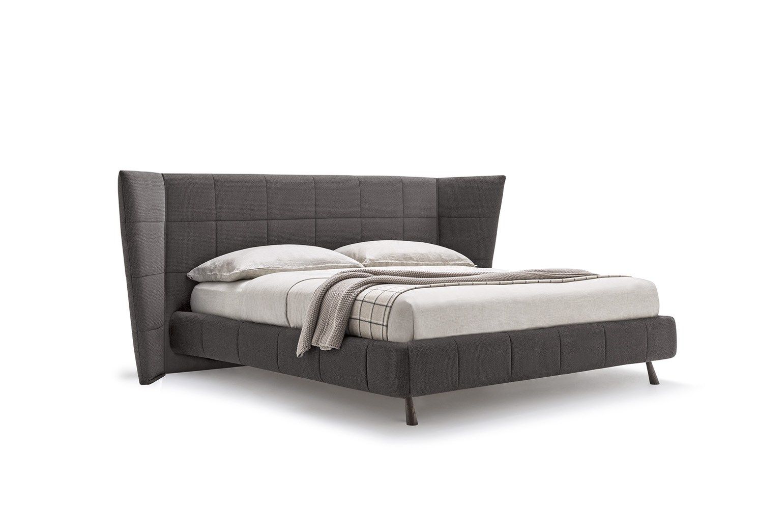 Двуспальная кровать для хранения ткани с мягким изголовьем Felis Bedstories ARCH-00113274 - Вид №8