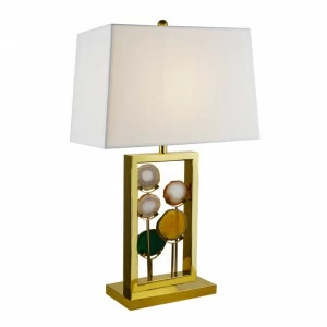 Настольная лампа 66х41 см янтарная Delight Collection BRTL3050 DELIGHT COLLECTION  00-3882444 Белый;желтый;зеркальный