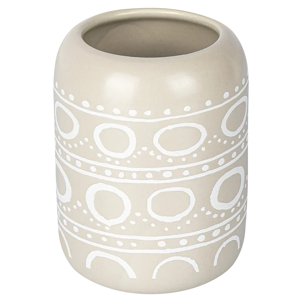 Керамический стакан для зубных щеток Swensa Nova в серо-бежевом цвете 89380237 STLM-1576283