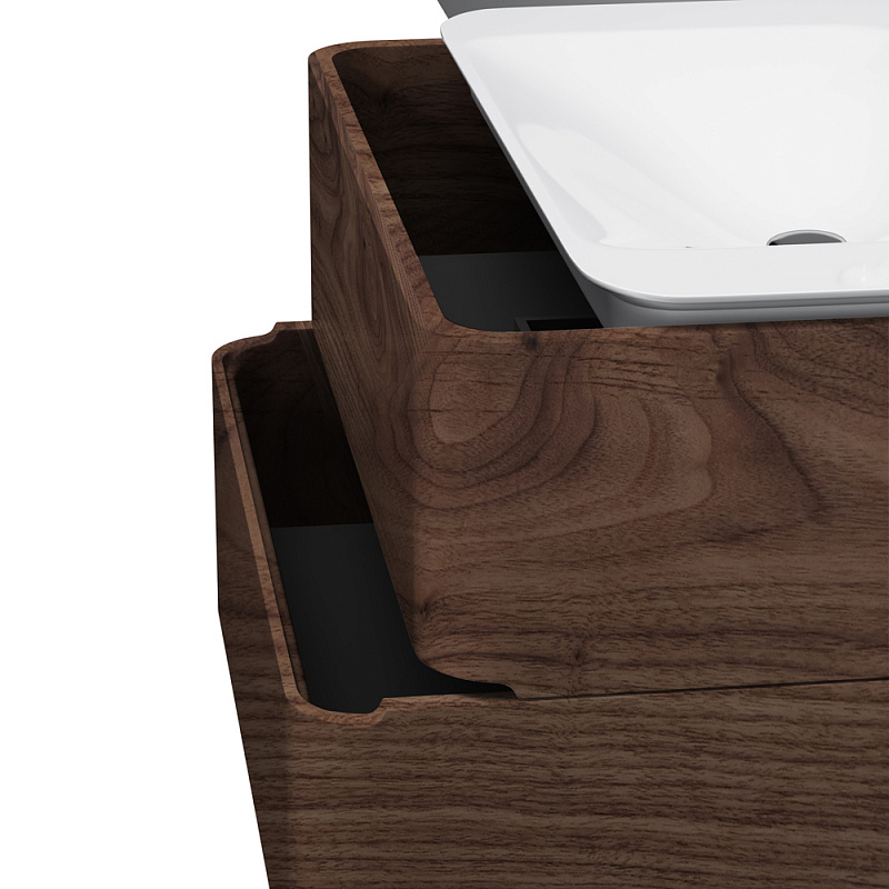 M30FHX0802NF База под раковину подвесная 80 см ящики орех текстурированная шт AM.PM Sensation - Вид №6