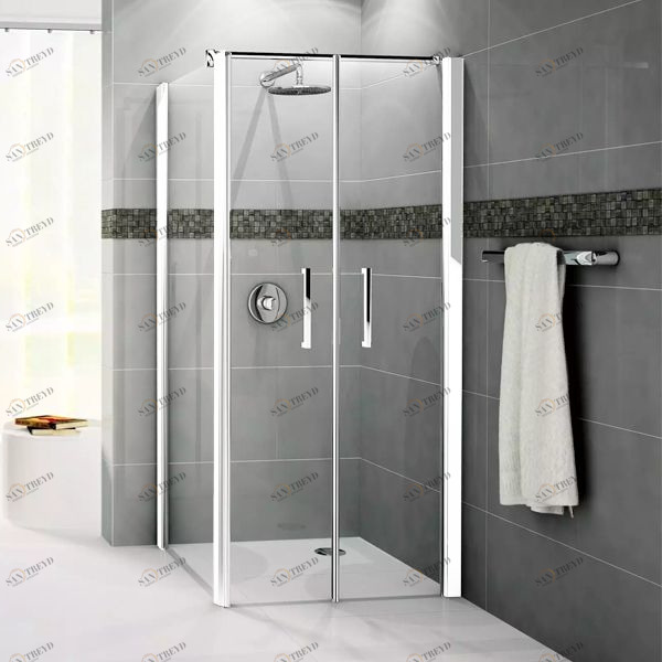 Боковая панель 75 см GIADA F2B Novellini GIADA с белым профилем GIADNF2B691A