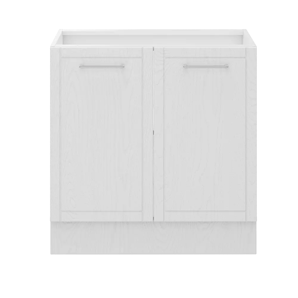 Кухонный шкаф напольный Агидель 80x82.5x58 см МДФ цвет белый 86584972 STLM-2141284 DELINIA - Вид №3