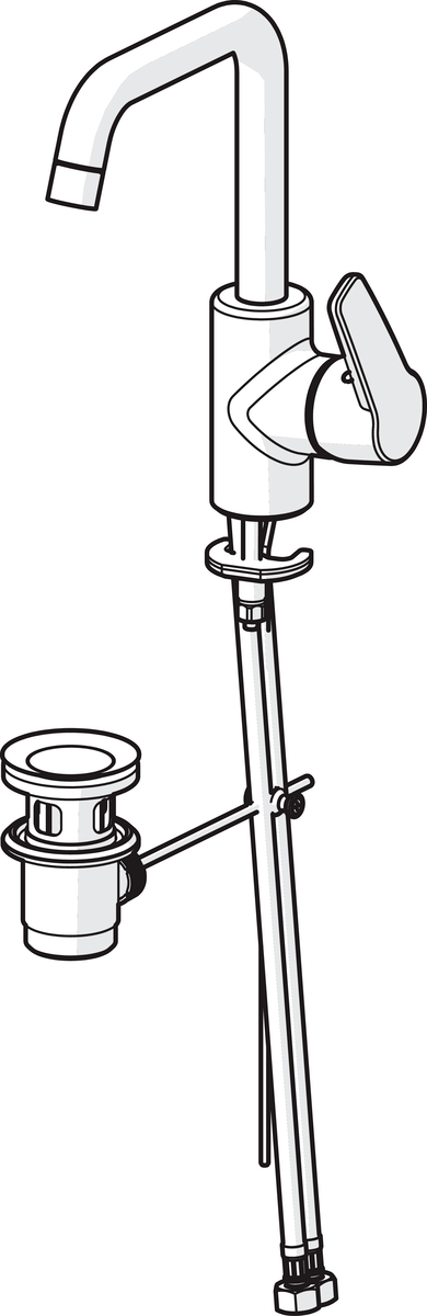 Oras 3909F Смеситель для умывальника 3909F Saga Хром  - Вид №2