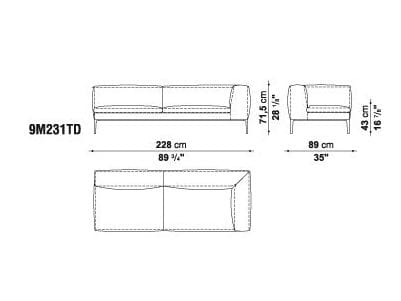 Кожаный угловой диван B&B Italia Michel ARCH-00098797 - Вид №32
