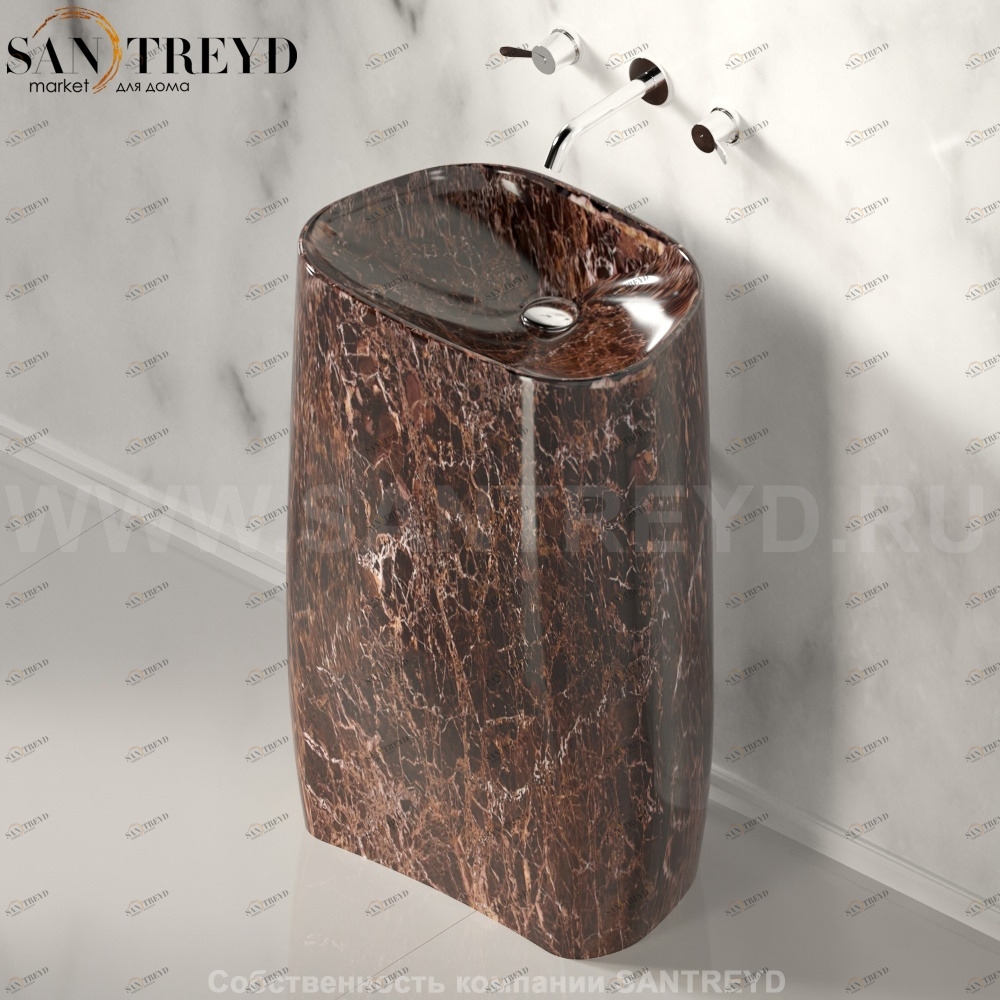 ACER0896MED Напольная раковина стоящая овальная Agape Pear