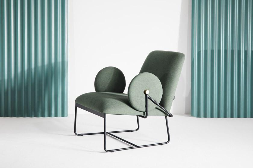 Grado Design Кресло на санках из ткани с подлокотниками Long Lon-ch-lg - Вид №7