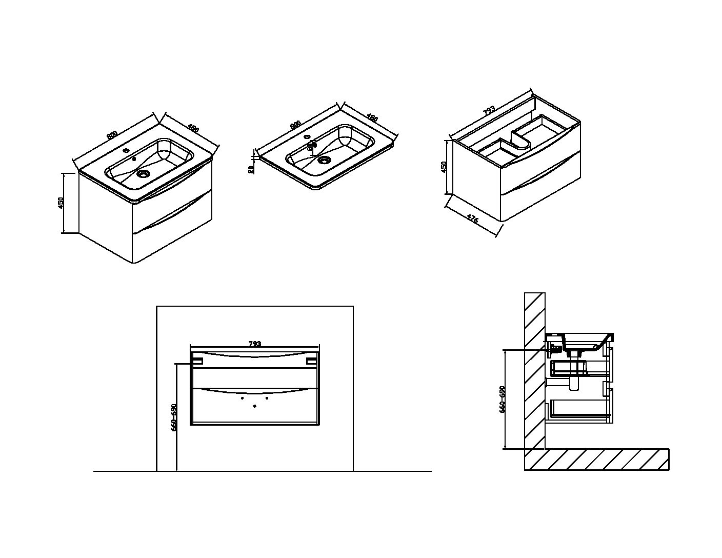 VMC-1R800MS База под раковину Vincea Roberta Santreyd - Вид №4