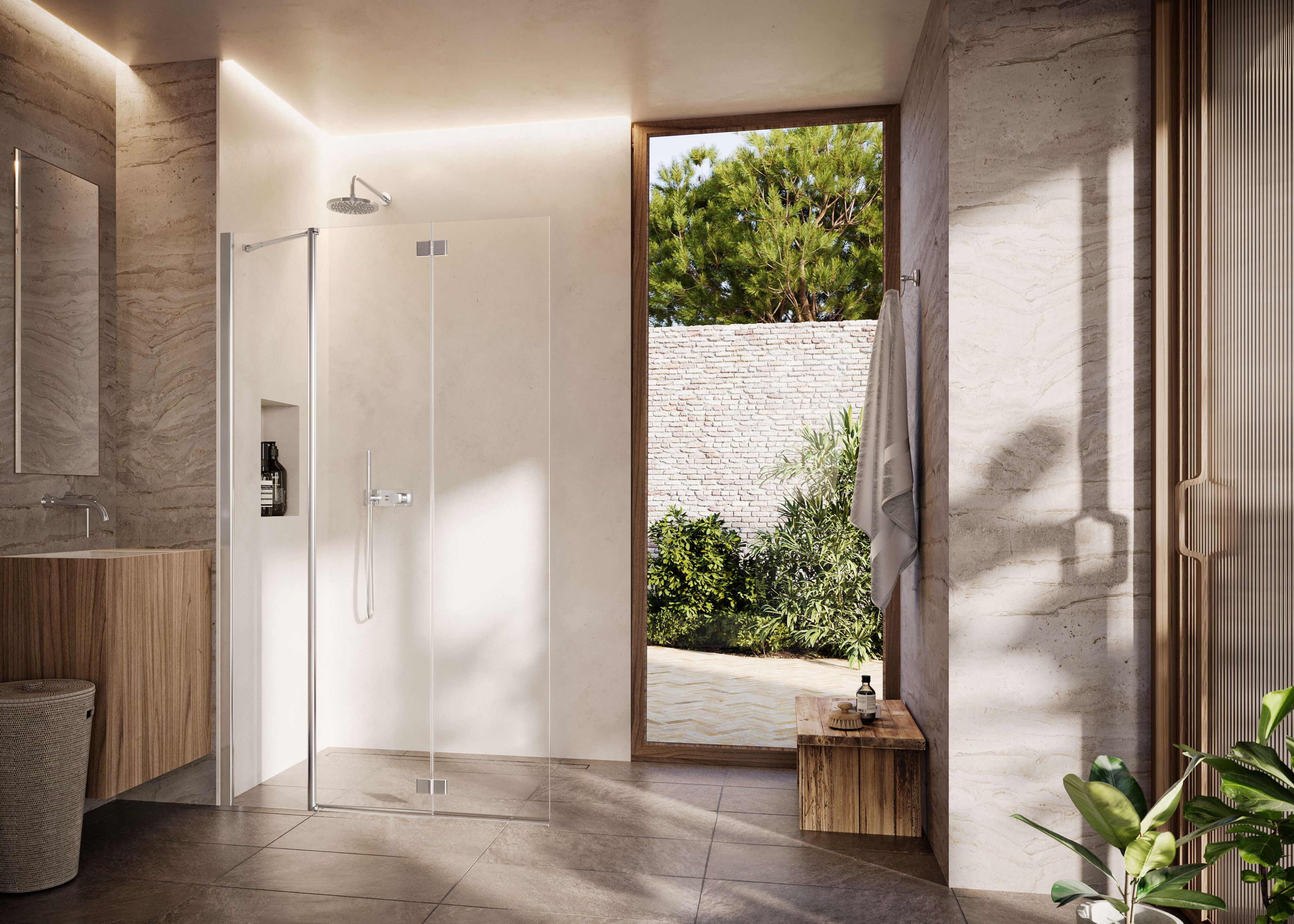 Прямоугольная хрустальная душевая кабина DUKA Libero 4000 ARCH-00148332 - Вид №3