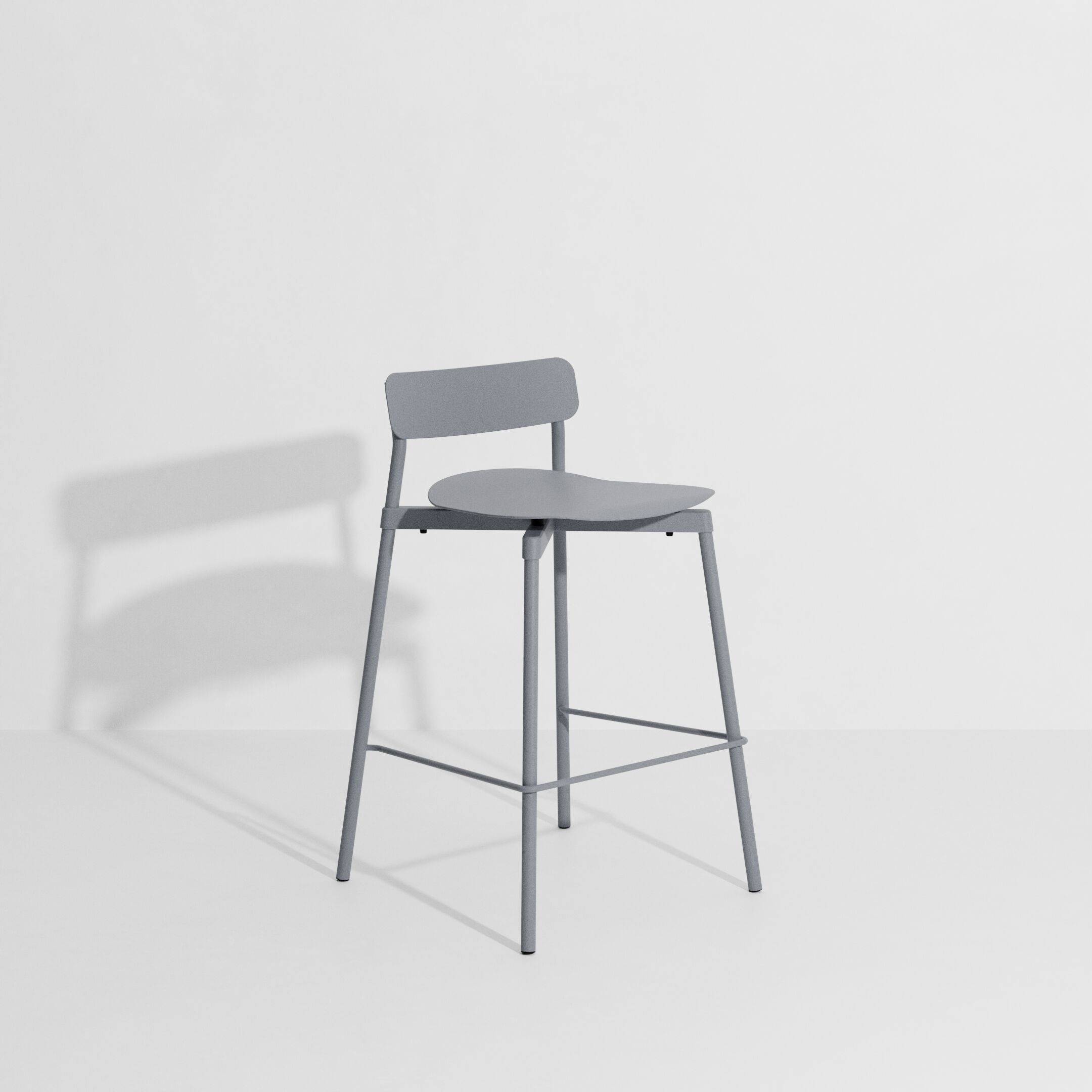 Высокий штабелируемый алюминиевый стул с порошковым покрытием с подставкой для ног Petite Friture Fromme ARCH-00091817 - Вид №49