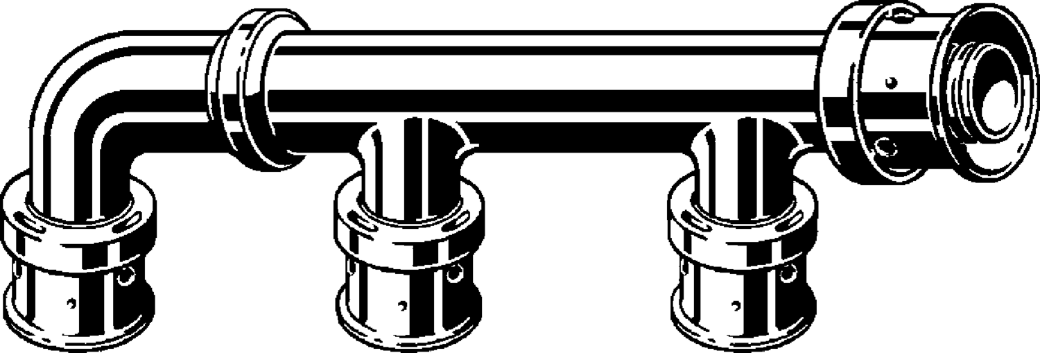 610 098 Модель 4733 Трубопроводные системы  Pexfit Pro  Коллекторы Santreyd  - Вид №1