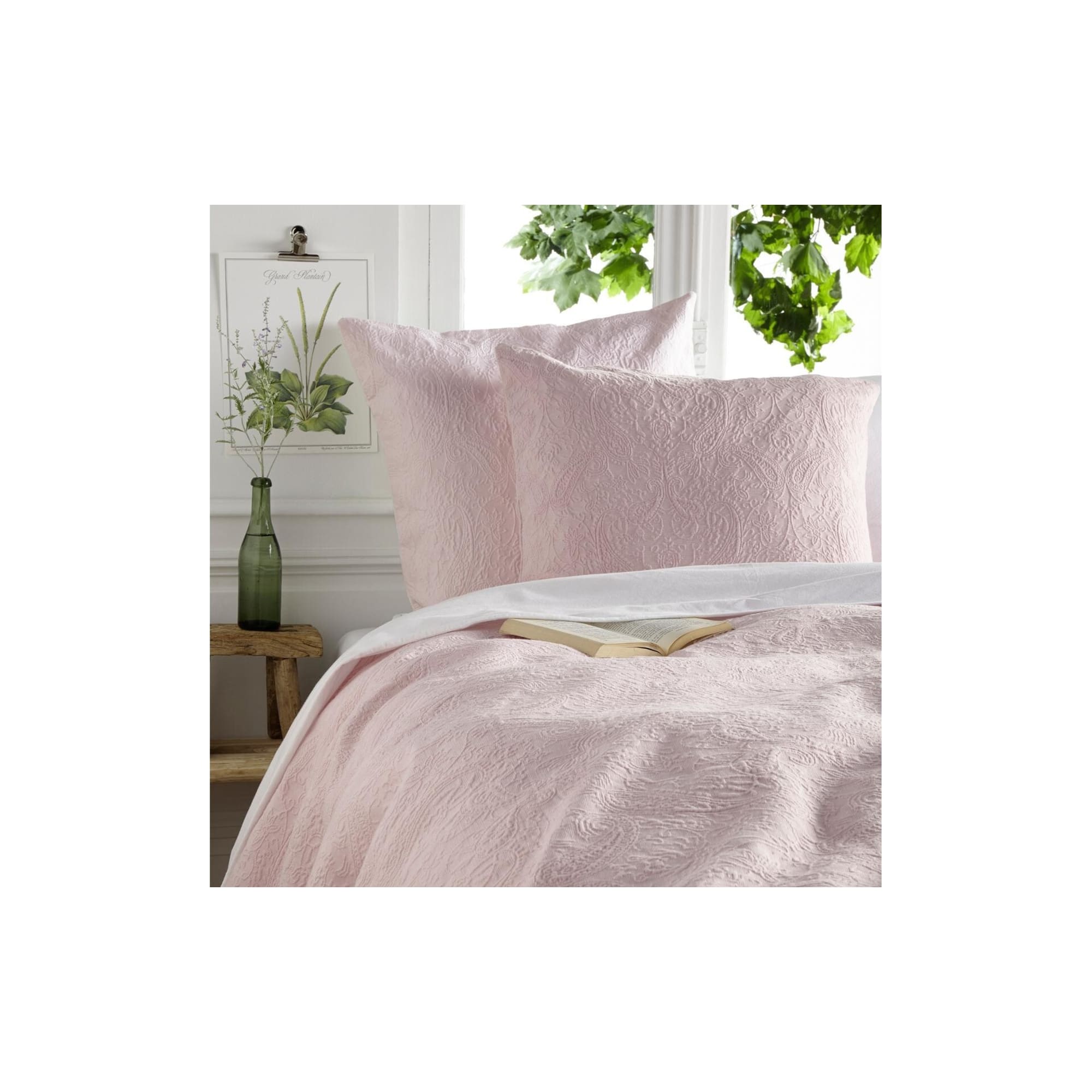 82011287 Покрывало с наволочками, 240х260 см, цвет розовый Santreyd  - Вид №6