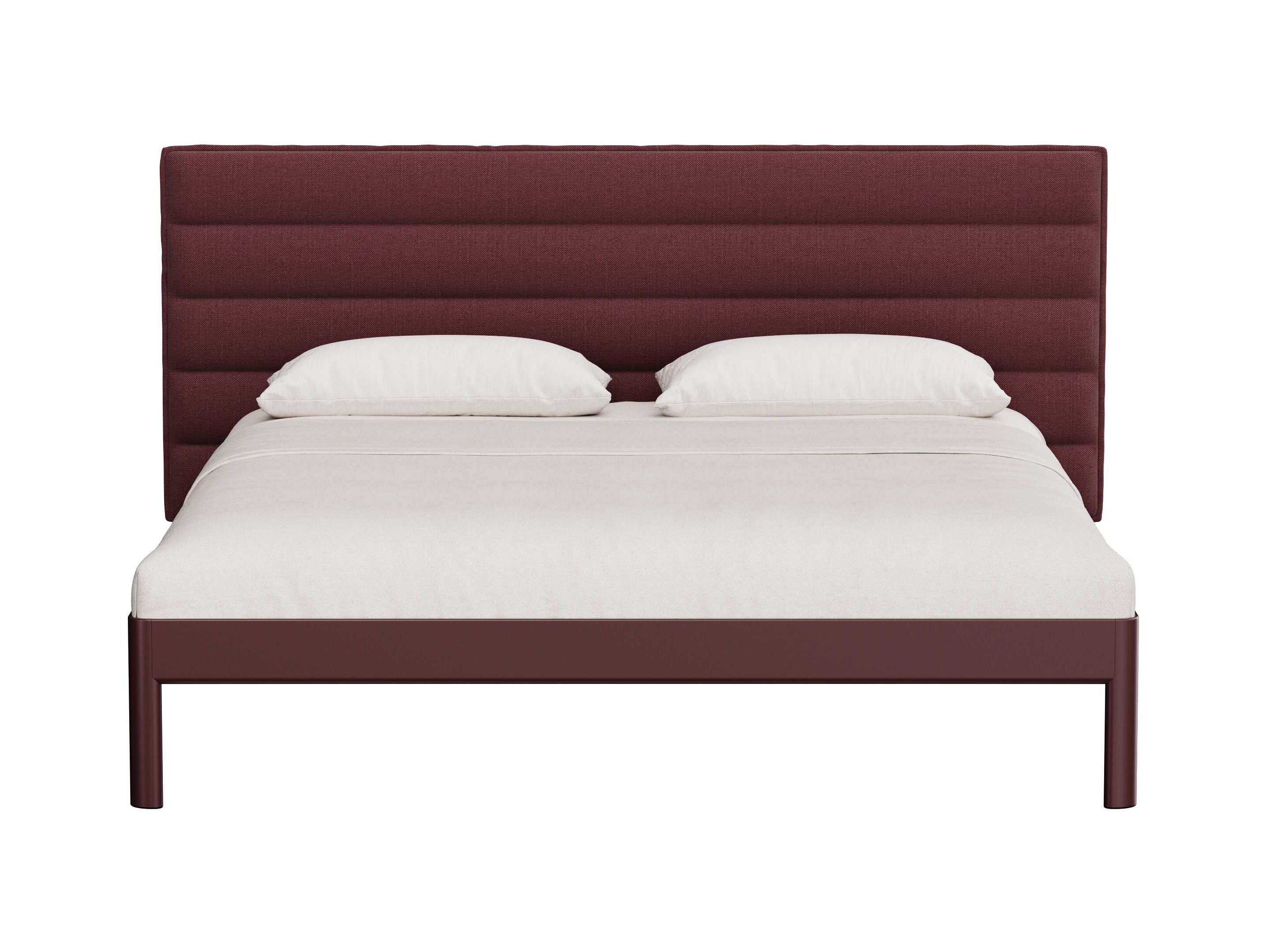 Алюминиевая двуспальная кровать с мягким изголовьем Noah Living Heia ARCH-00000106