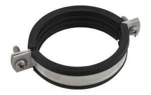 3127116 Крепление для труб  BIS Bifix® 1301 Хомуты с вкладышем epdm нерж. для труб из нержавеющей стали