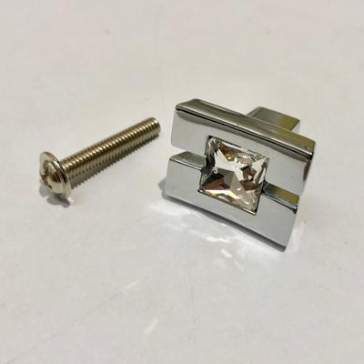 Тумбочка прикроватная зеркальная черная с ящиком "Мистик" GRAUM  304067 Зеркальный;серый  - Вид №1