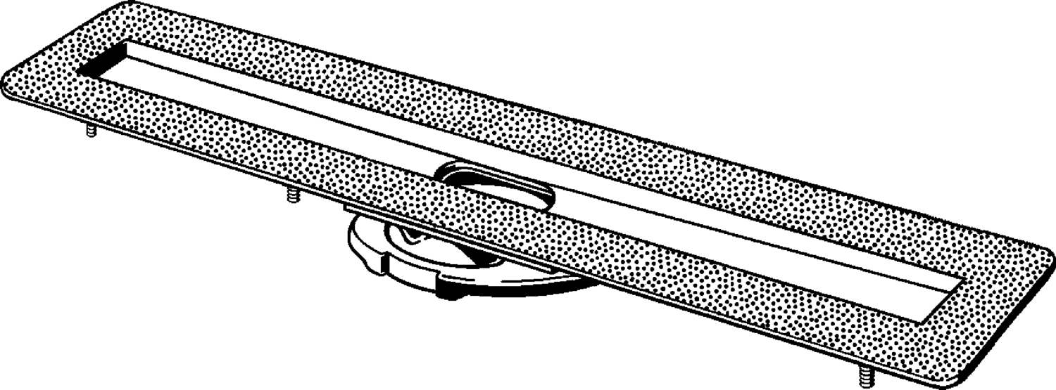 Канализационная арматура  Душевые лотки Advantix  Душевые лотки Advantix  Базовые элементы душевых лотков Advantix VIEGA 736 996 Модель 4982.10 Santreyd  - Вид №1