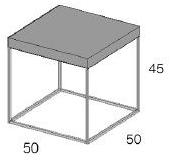 XAM Табурет с обивкой из дакрона® Boston sun-id-1470901 - Вид №1