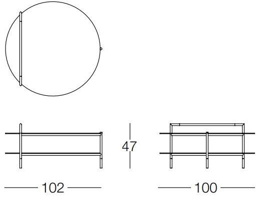 Frigerio Salotti Низкий круглый журнальный столик Kevin sun-id-1466071 - Вид №1