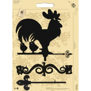 90341735 Флюгер стальной Duck&Dog МФ.90014 44x12x35 цвет черный STLM-1516151