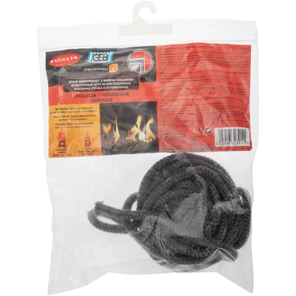 Жгут для герметизации топок 4/5/6 мм х 5 м Santreyd STLM-2016338