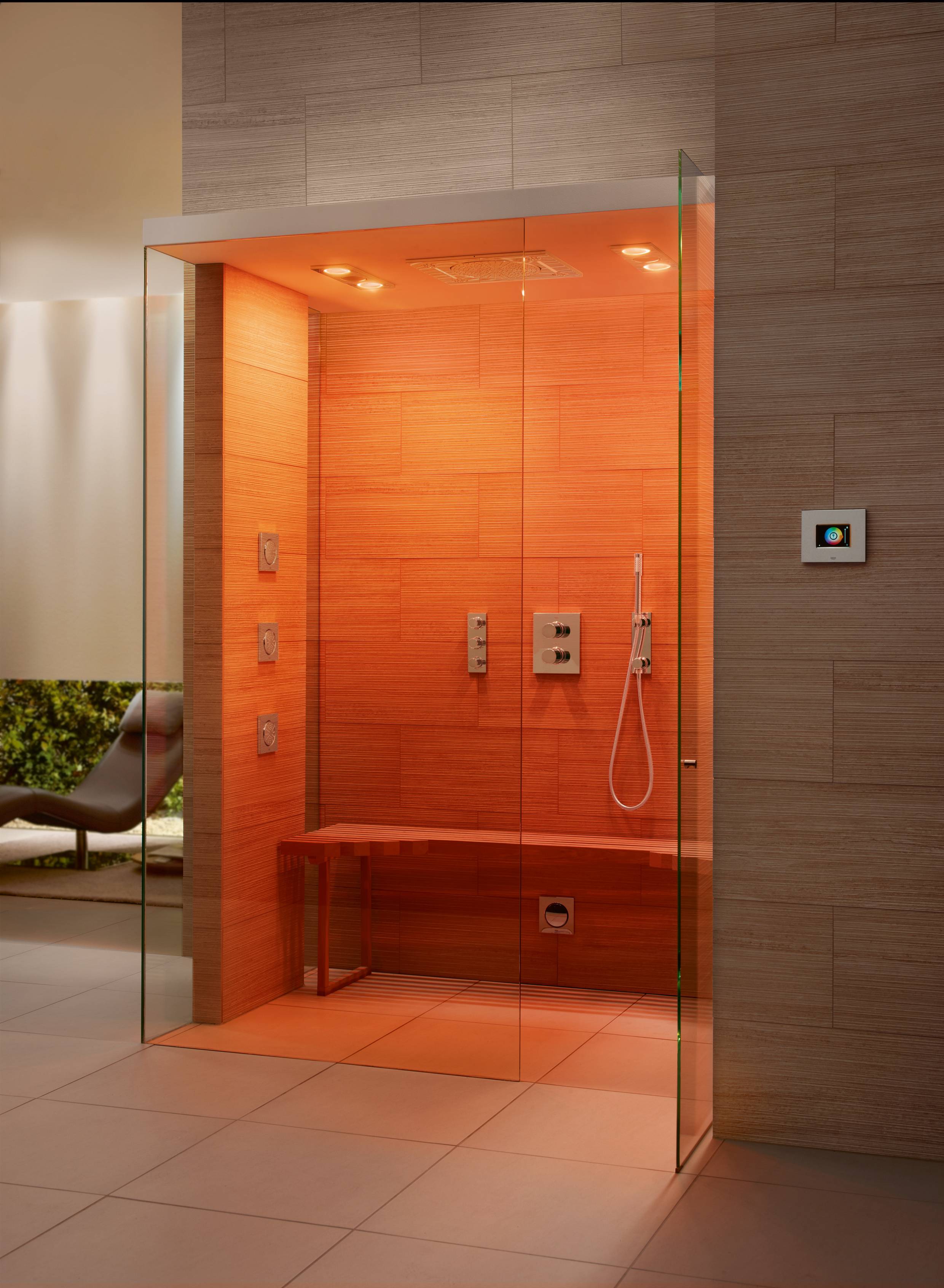 Внешняя часть вентиля GROHE Grohtherm F, 3 выхода, хром (27625000) - Вид №6