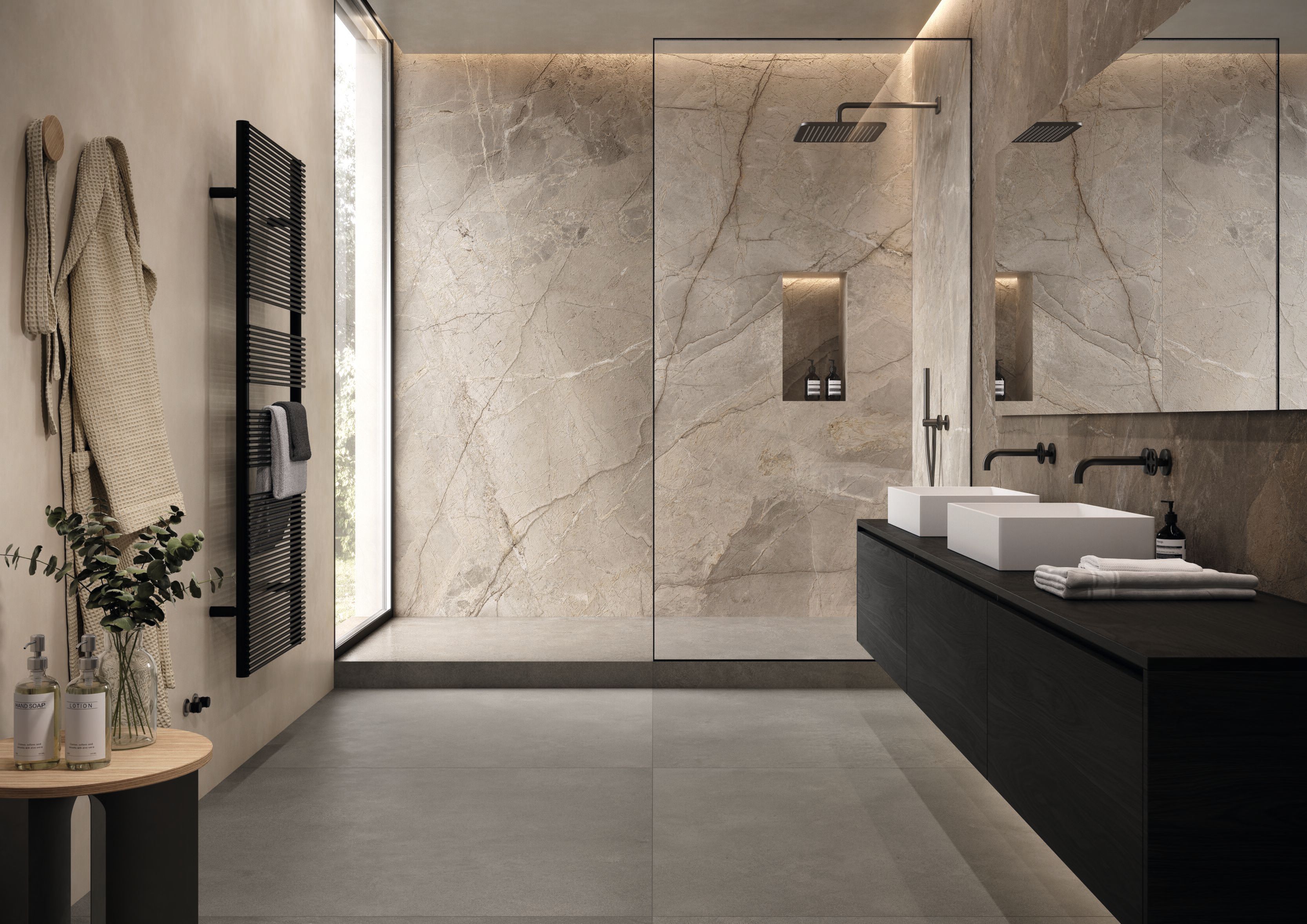 Пол / напольное покрытие из керамогранита с мраморным эффектом Imola THE ROCK ARCH-00062970 - Вид №1