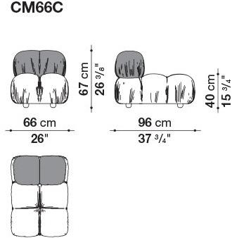 B&B Italia Модульный кожаный диван с тафтингом Camaleonda sun-id-1503982 - Вид №5