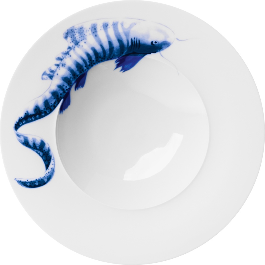 10577468 Hering Berlin Тарелка суповая/для пасты Hering Berlin "Тигровая акула" "Океан"30см Фарфор 