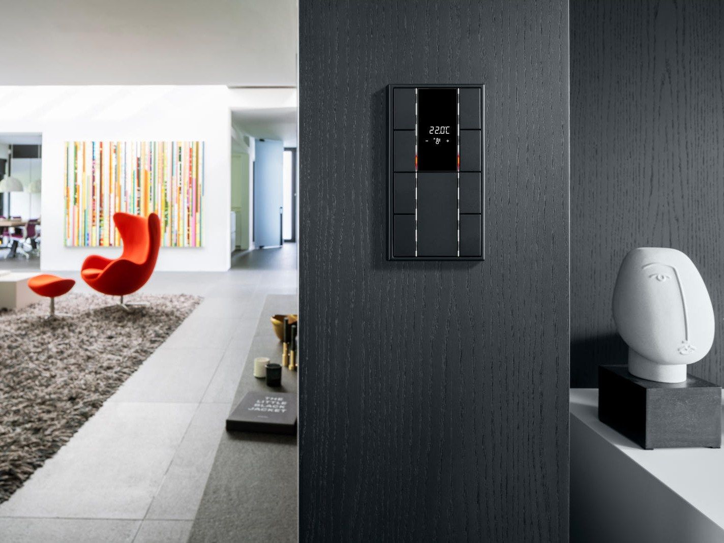 Матовый черный графитовый переключатель JUNG черный матовый графит ARCH-00009298 - Вид №1