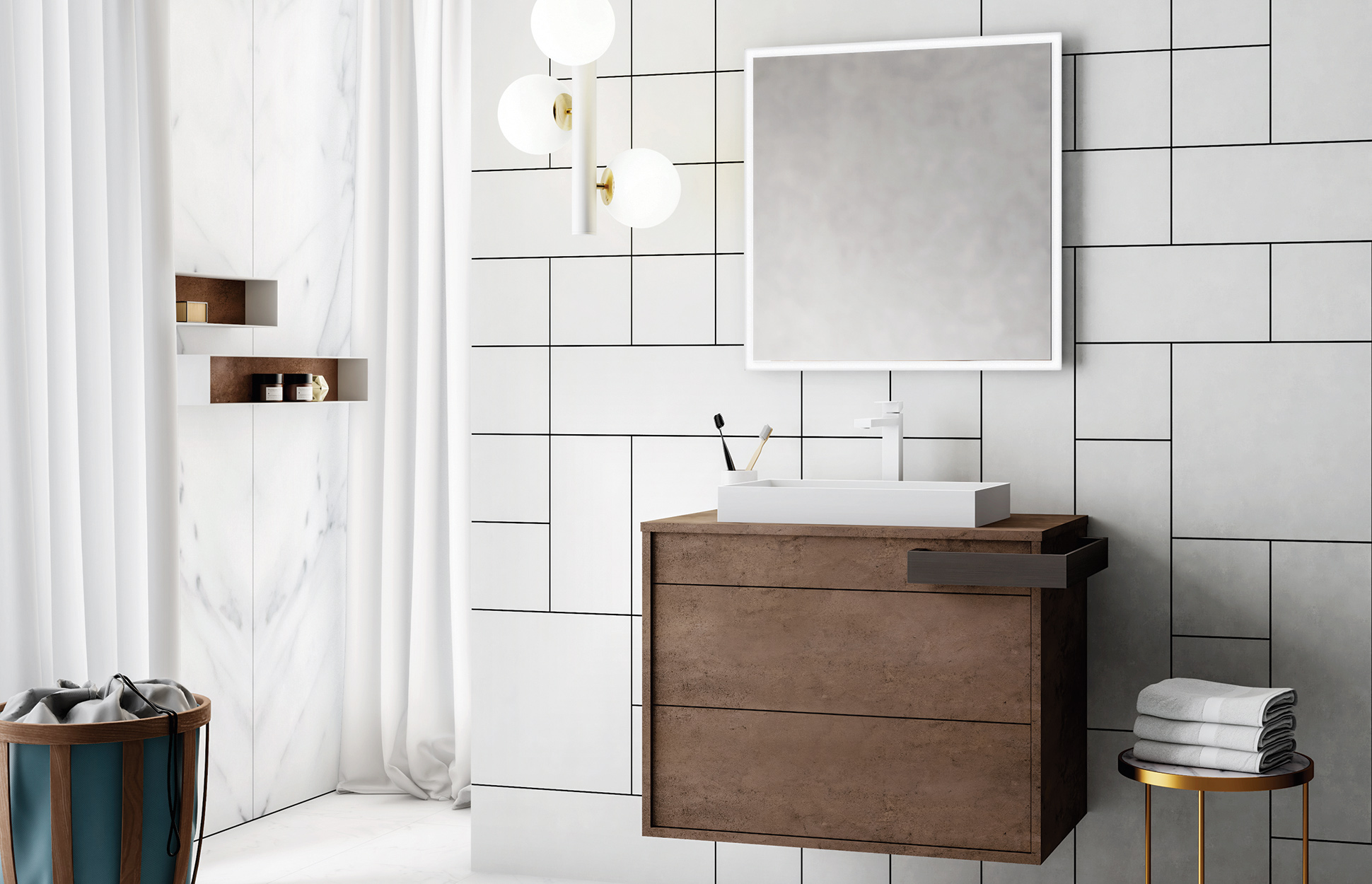 Smart.46 – 02 Mastella  Smart.46  Комплект мебели для ванной 