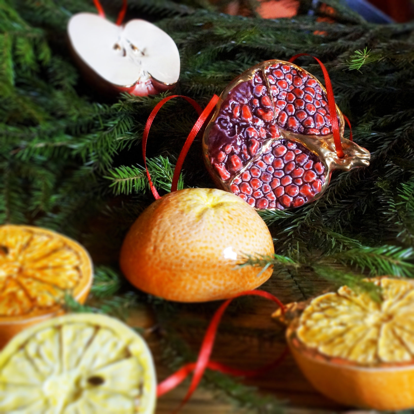 Елочная игрушка «Яблоко» PROVANSFAIENCE sun-id-994660 - Вид №1