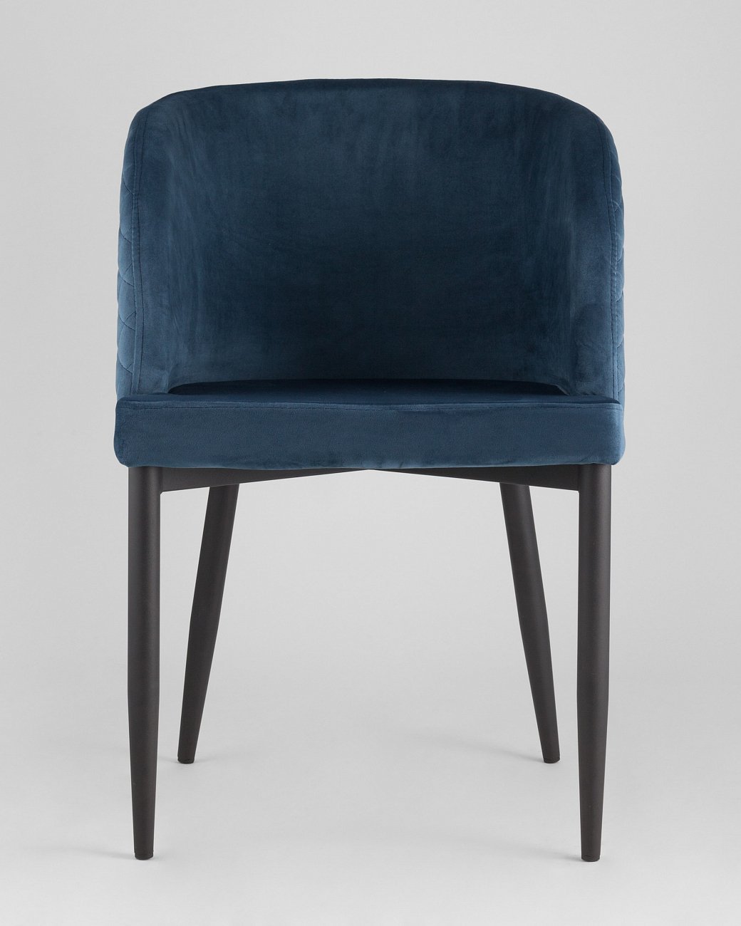 Стул с подлокотниками мягкий сине-зеленый с черными металлическими ножками "Молли" STOOL GROUP ДИЗАЙНЕРСКИЕ 00-3881928 Зеленый  - Вид №1