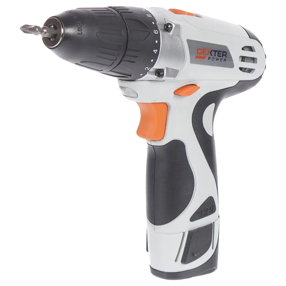 Шуруповерт аккумуляторный Dexter Power, 12 В Li-ion 1.3 Ач STLM-2205313