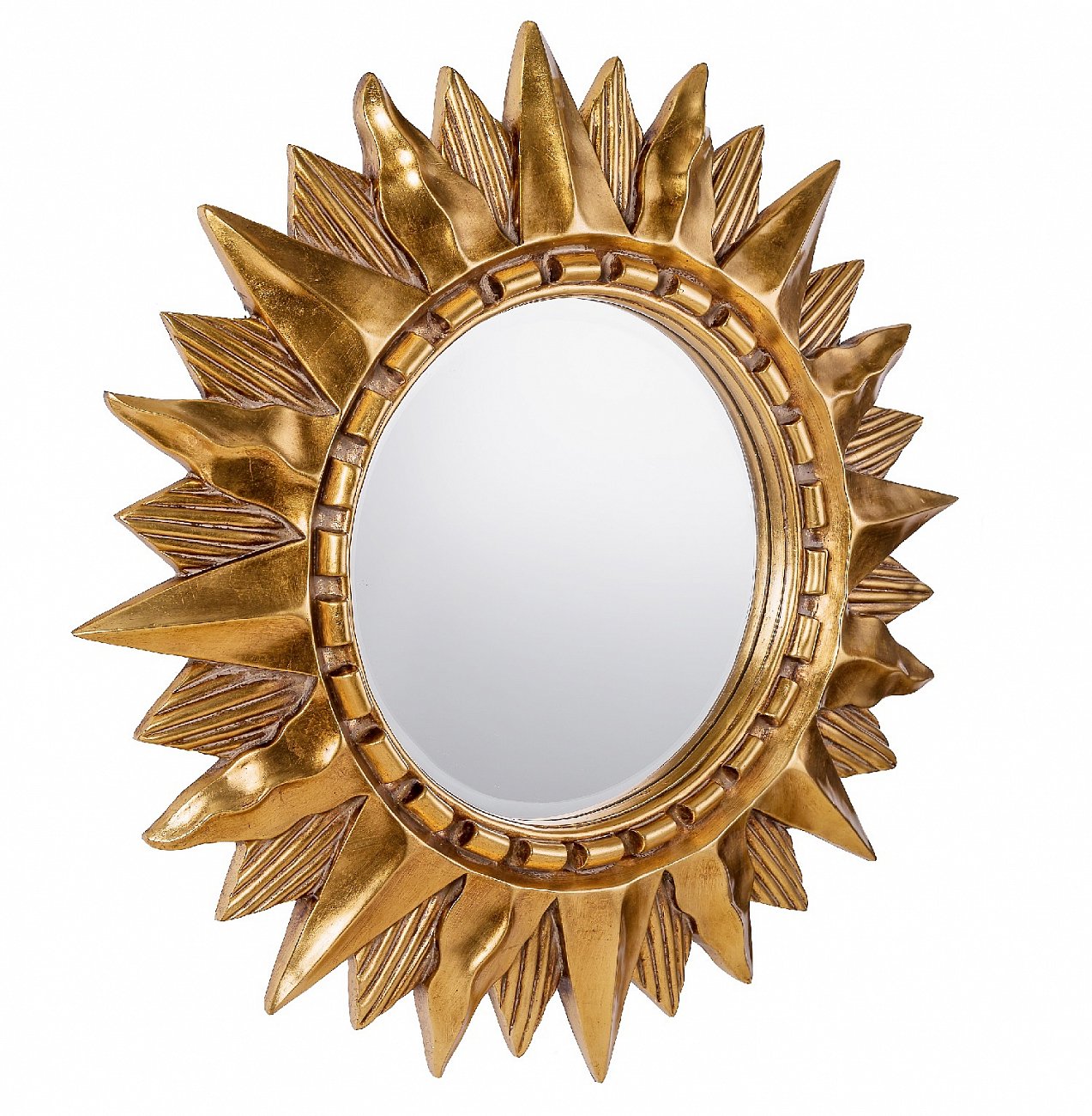 Зеркало-солнце 85 см античное золото Sol Gold ART-ZERKALO ДИЗАЙНЕРСКИЕ 00-3884073 Зеркальный;золото  - Вид №1
