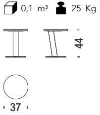 Moroso Стол сервисный из стали круглый Pipe sun-id-1389278 - Вид №12
