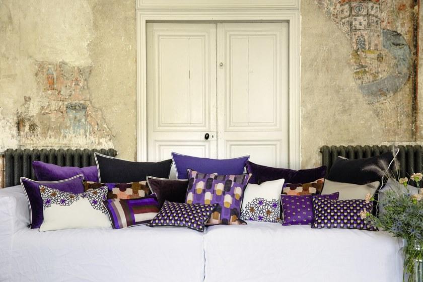 Élitis Подушка из льняной ткани с рисунком sun-id-1464039 - Вид №2